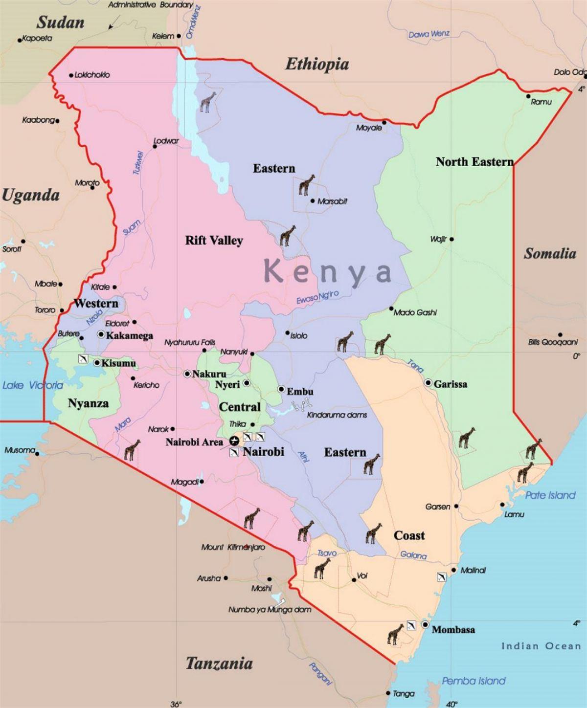 peta besar Kenya