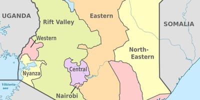 Kenya administrasi peta
