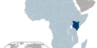 Kenya peta lokasi